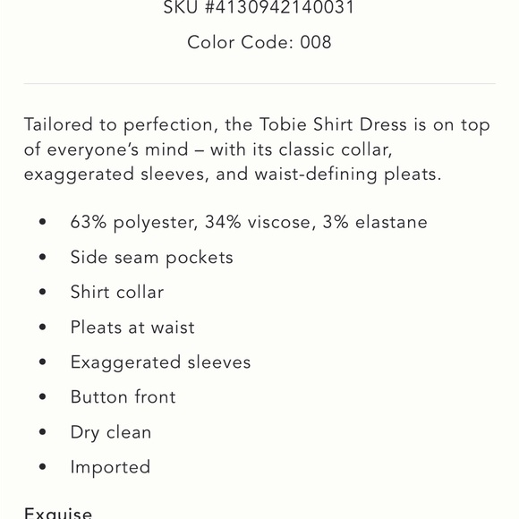 Exquise Tobie Mini Shirt Dress Plaid Pleated Shirt Dress Size Small - Picture 4 of 4